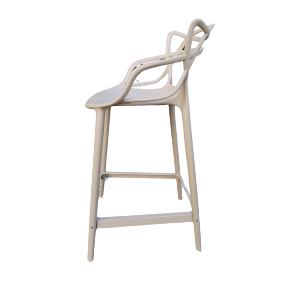 Masters Plastic Bar Stool Set of 2, 4, 6 Black Grey White - Image 25