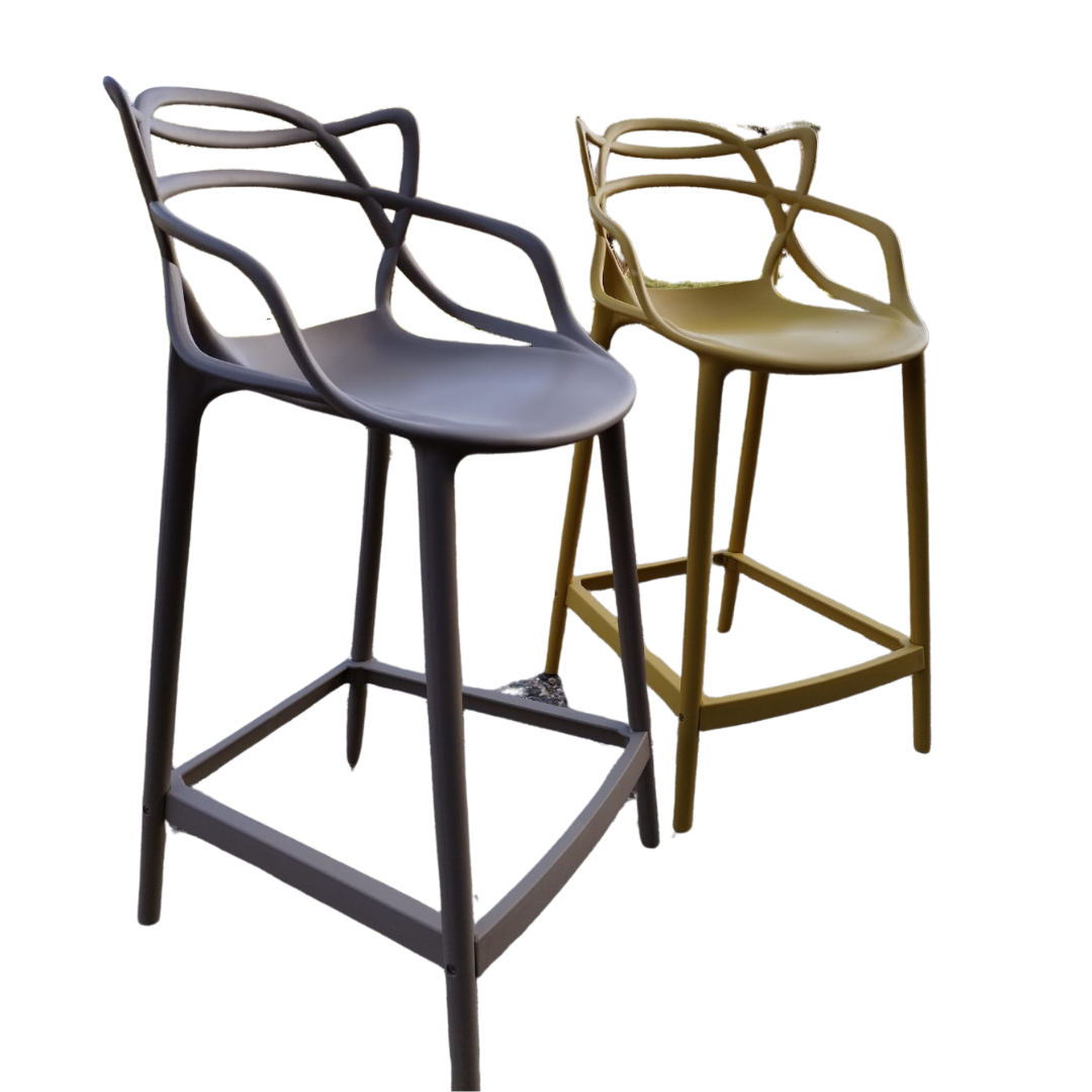 Black and gold bar stools set online of 4