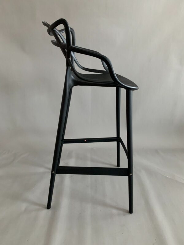 Kartell Masters Plastic Bar Stool Set of 2, 4, 6 Black Grey White