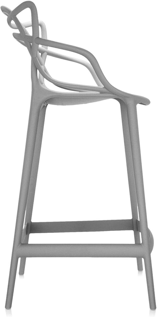 Kartell Masters Plastic Bar Stool Set of 2, 4, 6 Black Grey White