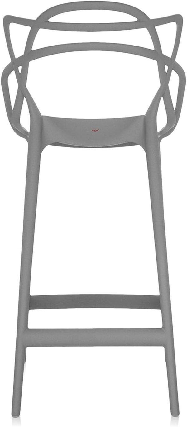 Kartell Masters Plastic Bar Stool Set of 2, 4, 6 Black Grey White