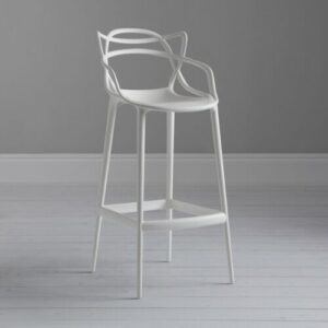 Kartell Masters Plastic Bar Stool Set of 2, 4, 6 Black Grey White