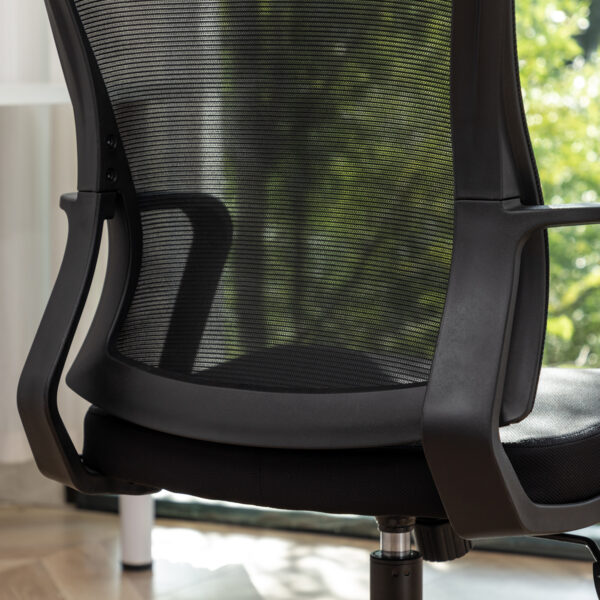 Office Desk Chair with Swivel Lumbar Support and Reclining