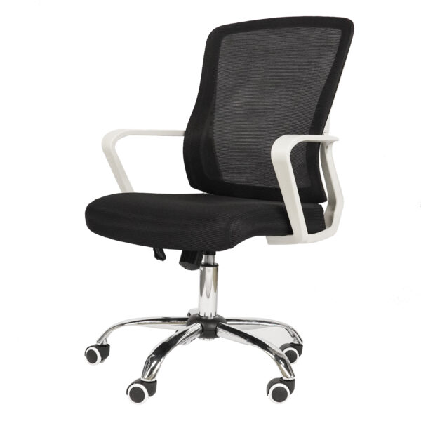 Office Desk Chair with Swivel Lumbar Support and Reclining