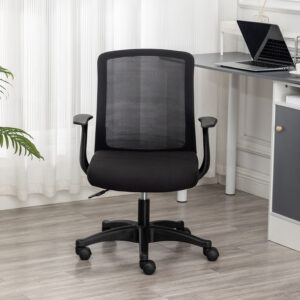 Office Desk Chair with Swivel Lumbar Support and Reclining