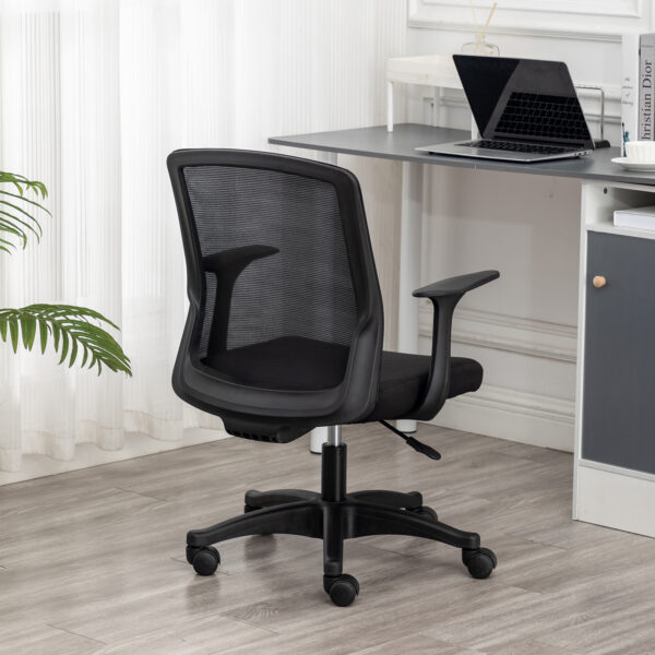 Office Desk Chair with Swivel Lumbar Support and Reclining