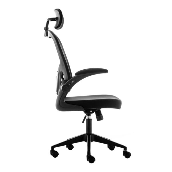 High Back Office Chair with Headrest Armrest Swivel Lumbar Support and Reclining