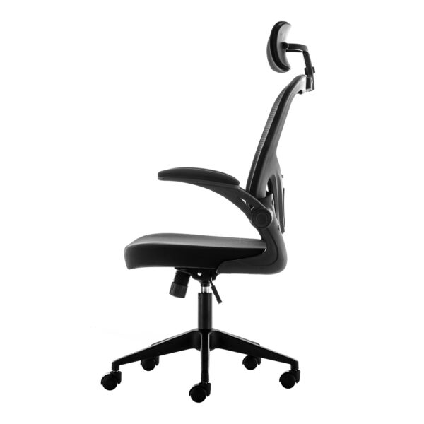 High Back Office Chair with Headrest Armrest Swivel Lumbar Support and Reclining