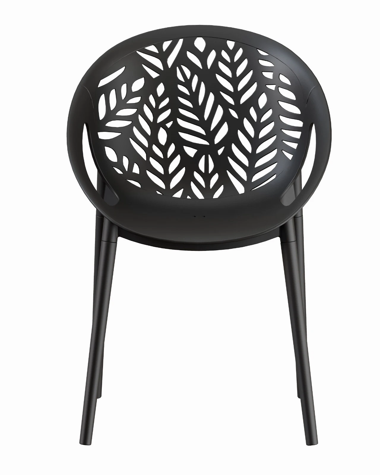 plastic-stacking-outdoor-garden-chair-leaf-black